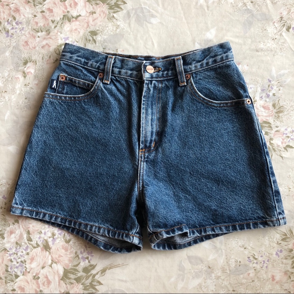 —SOLD— Vintage High Rise Denim Shorts - Picture 1 of 4